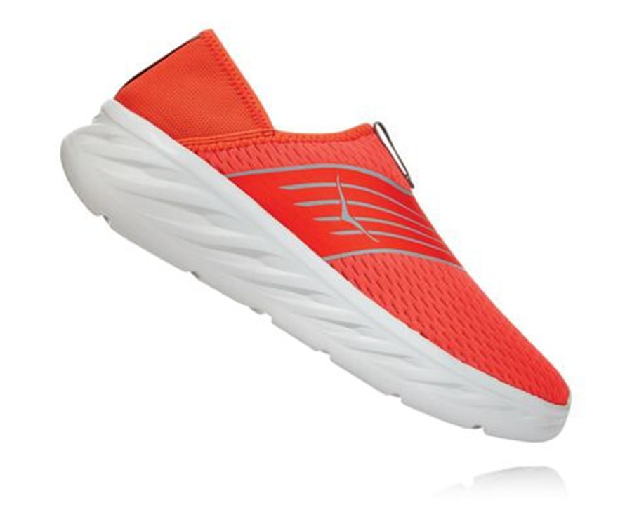 Hoka One One Ora Recovery Sandaler Herr - Röda - PBTHJ-2785